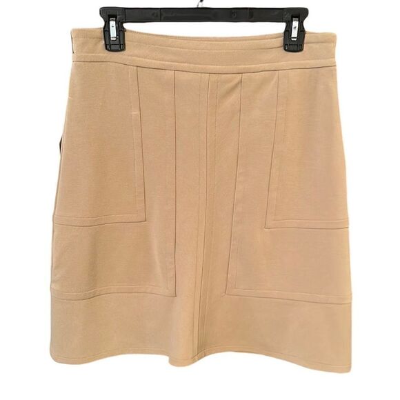 Mossino Khaki Stretch Knee Length Skirt SZ 6 - Picture 1 of 3